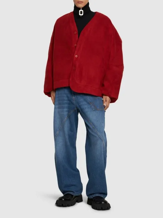 JW Anderson   Oversized tech v-neck sweater 