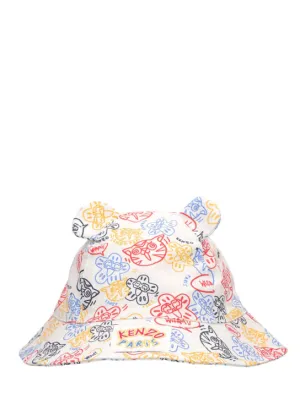 Kenzo Kids   Printed cotton bucket hat 