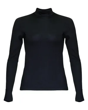 LE Mid Turtleneck Pullover Black
