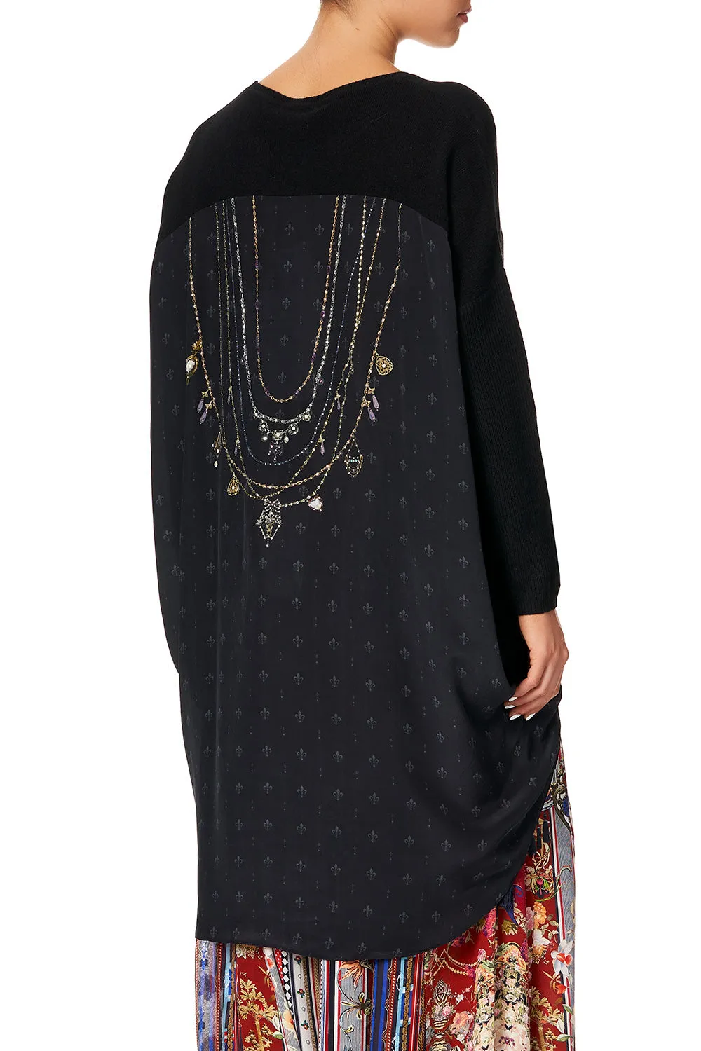 LONG SLEEVE JUMPER WITH PRINT BACK COSTUME PARTY