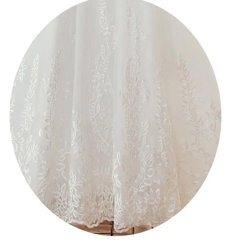 Luxurious O Neck Three Quarter Sleeve Wedding Dress For Women