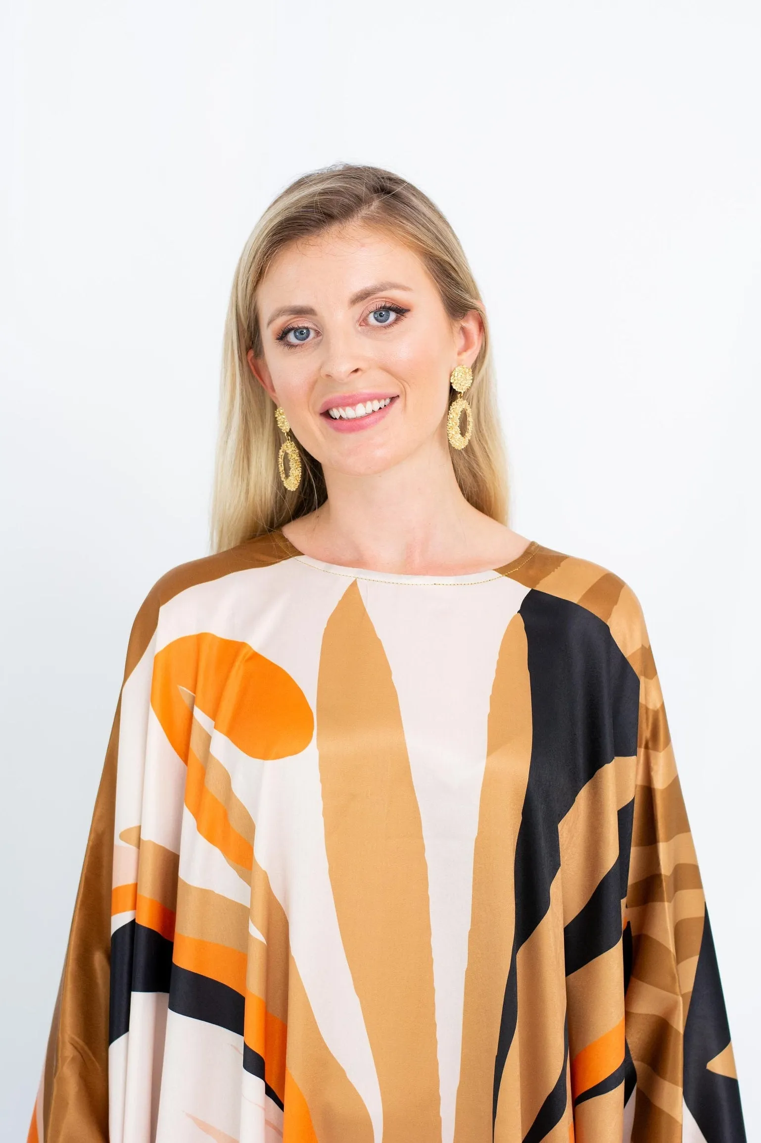 Luxurious Satin Silk Kaftan, Casual Wear Caftan For Women's