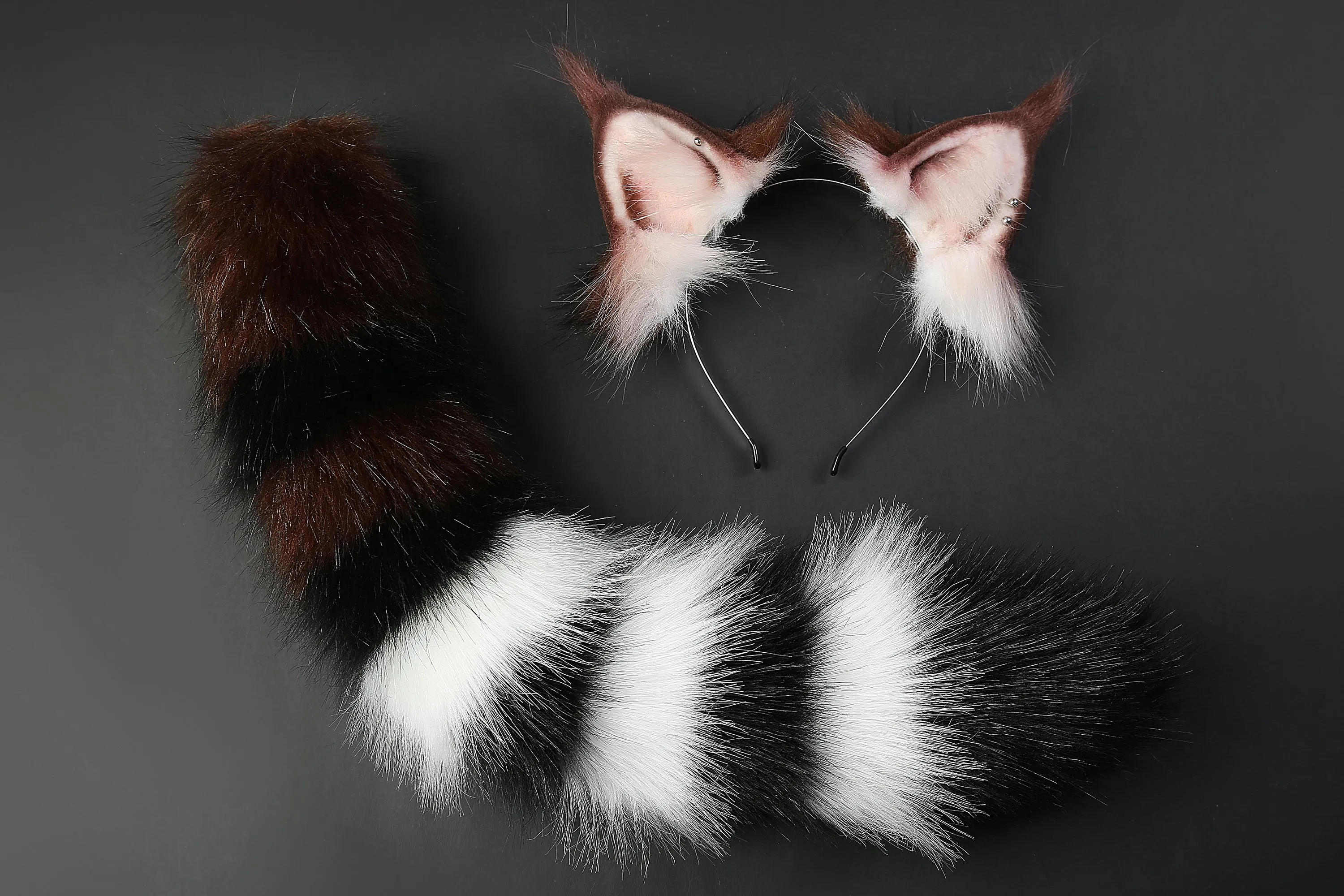 lynx cat tail plug and ear set cat tail butt plug and ear kitten tail anal plug cat ear headband and tail butt plug cosplay gift -mature