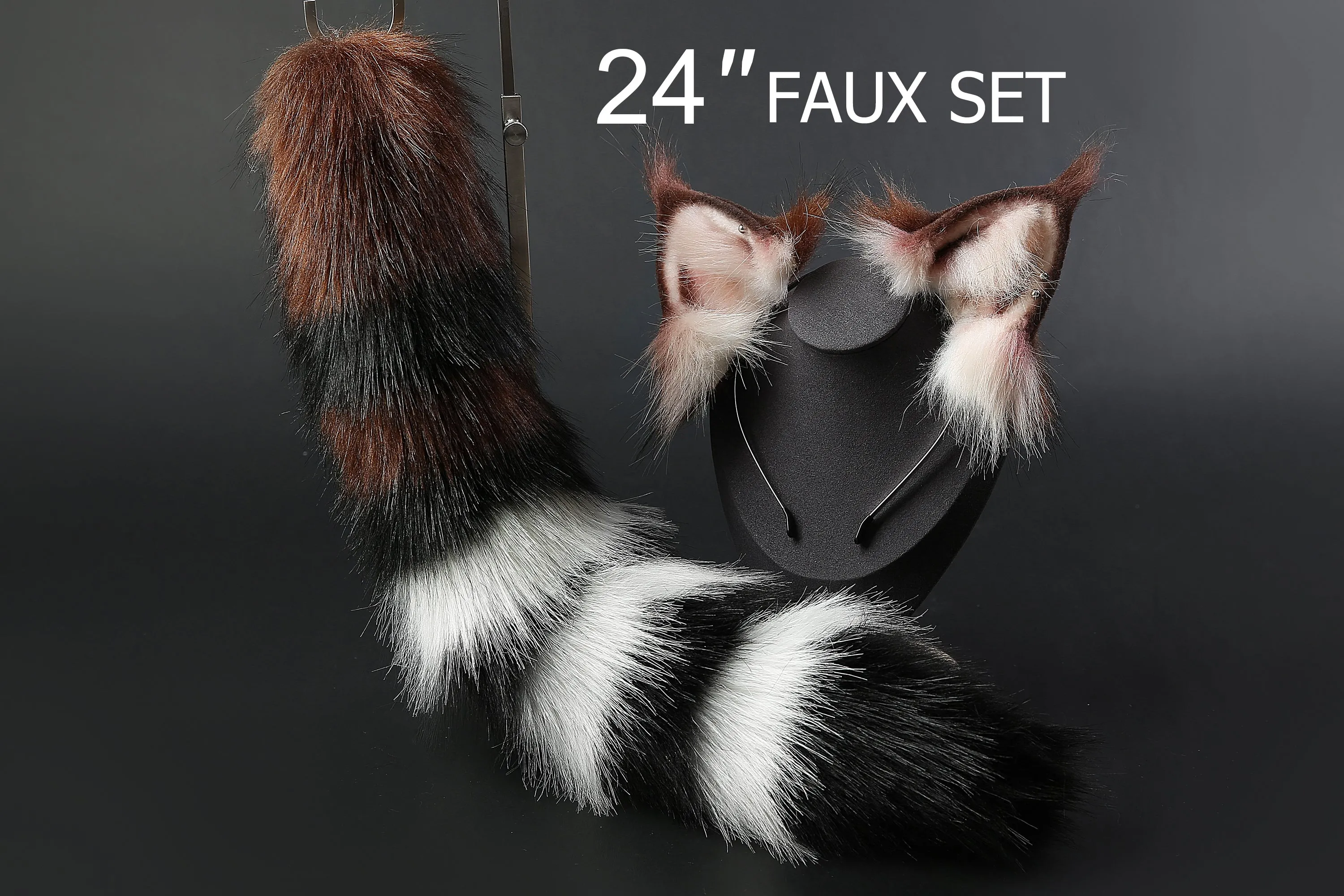 lynx cat tail plug and ear set cat tail butt plug and ear kitten tail anal plug cat ear headband and tail butt plug cosplay gift -mature