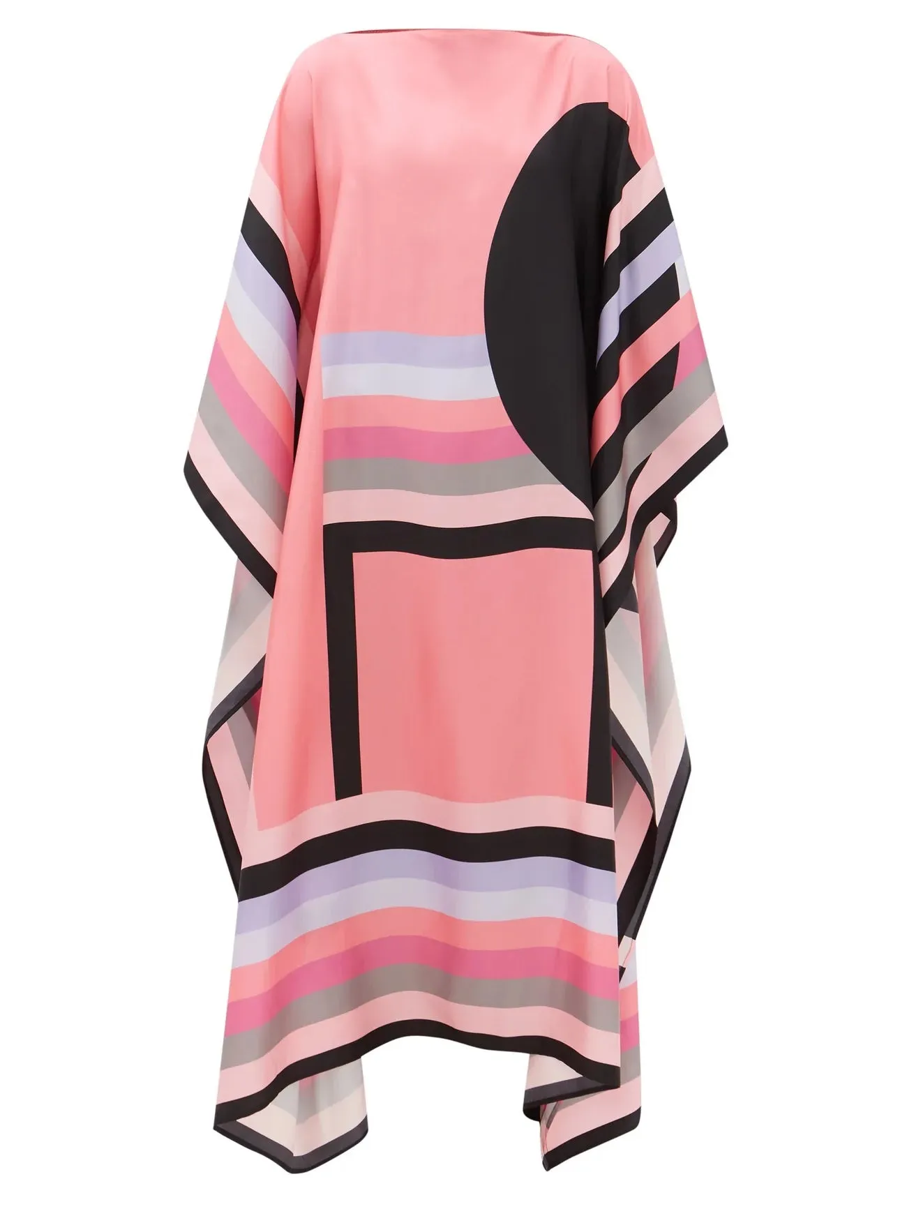 Maxi Soft Silk Crepe Kaftan , Luxurious Women's Caftan