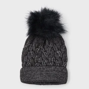 Mayoral Bobble Hat - Black