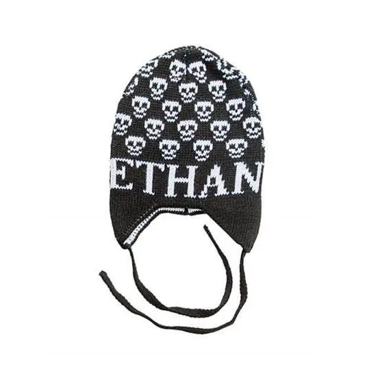 Mini Skulls Personalized Knit Hat