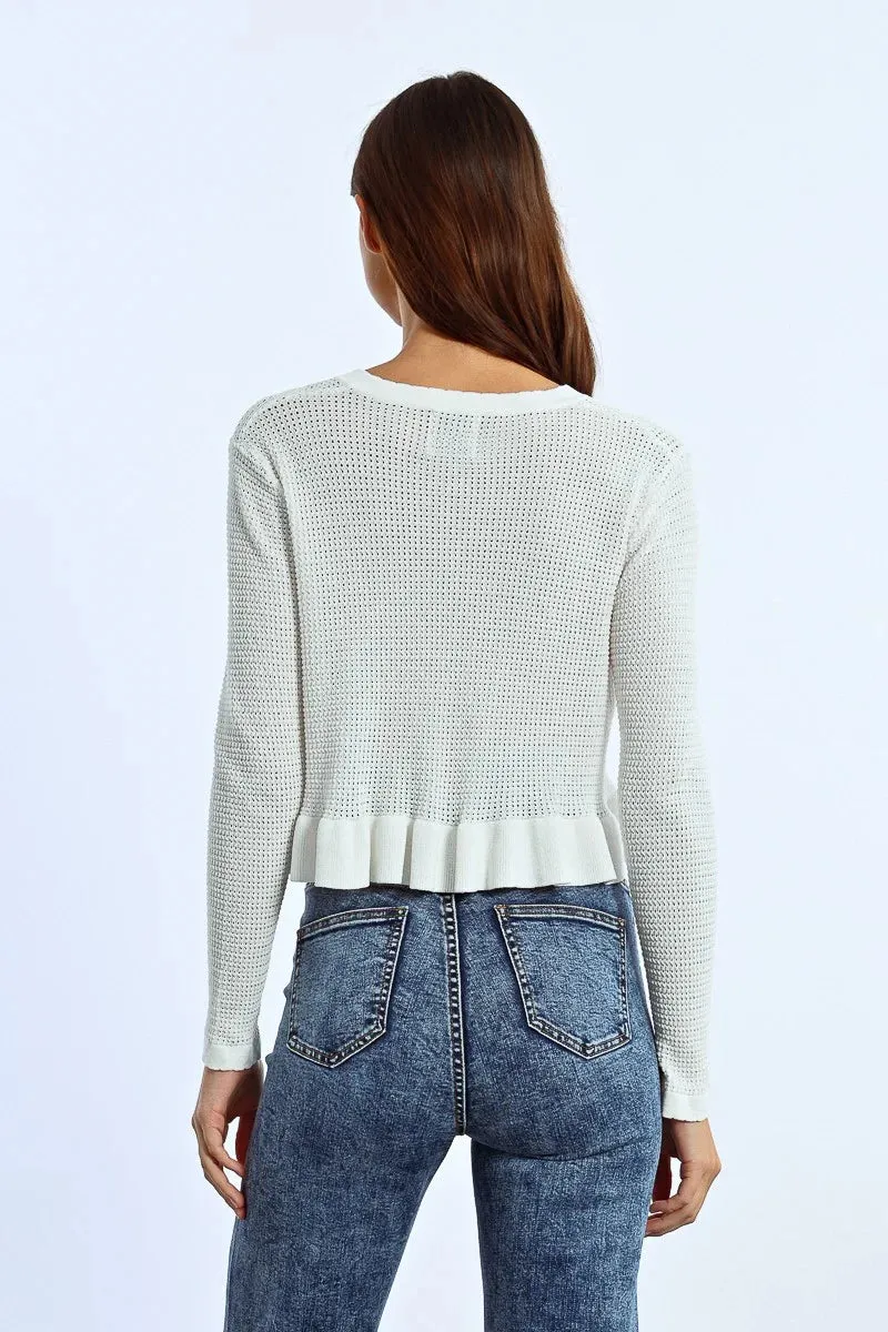 Molly Bracken | Front Tie Knit Cardigan