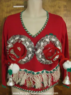 Naughty Boobs Funny 3D Ugly Xmas Sweater