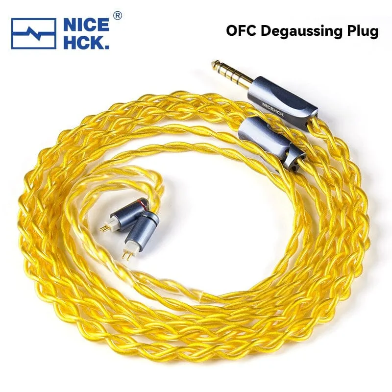 NiceHCK AuKing Flagship 7N OCC 4N Gold-Plated HiFi In-Ear Earphone Cable