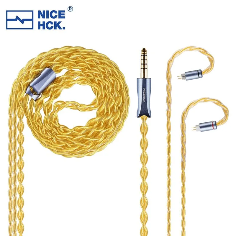 NiceHCK AuKing Flagship 7N OCC 4N Gold-Plated HiFi In-Ear Earphone Cable