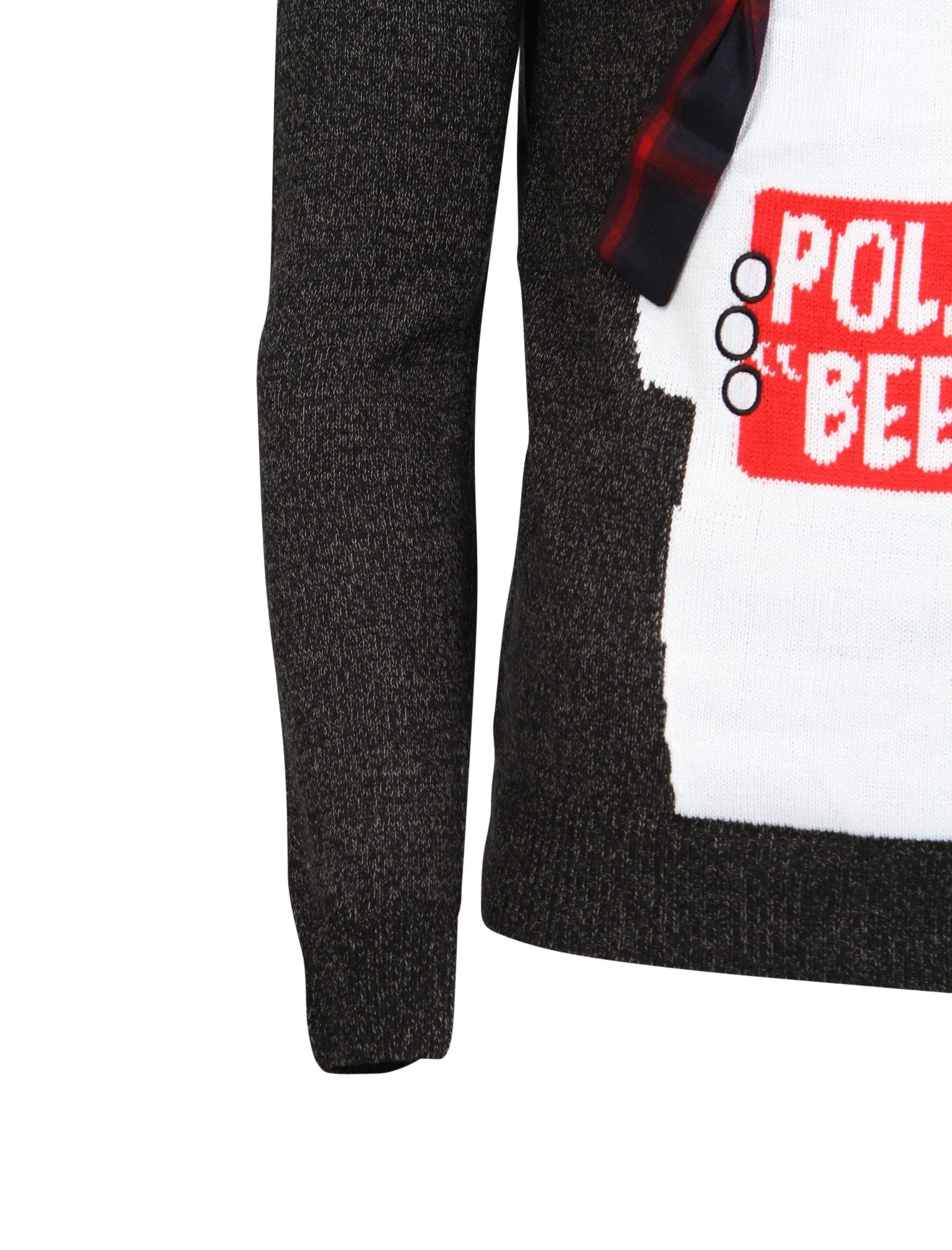 Novelty Christmas Jumper In Castlerock & Black - Season's Greeting