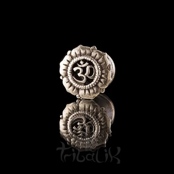 Ohm Namah White Bronze Ear Tunnels - Plugs - Eyelets