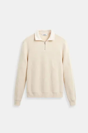 Old Money Classic Knitted Wool Zip Sweater