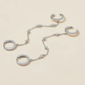 Olsen chained cuff earrings