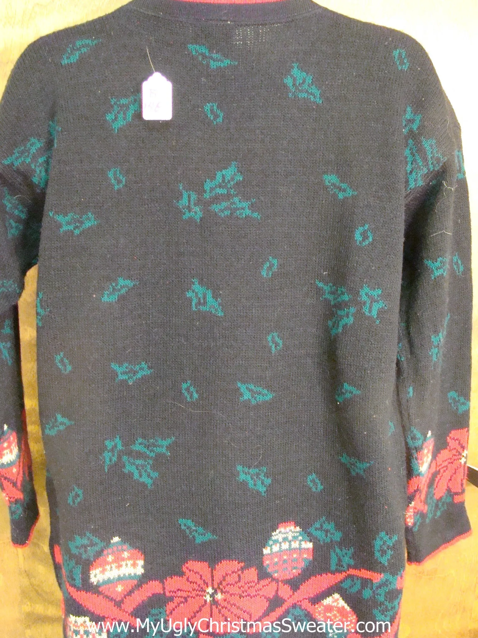 Poinsettia 80s Mess Hottie Guy Ugly Christmas Sweater