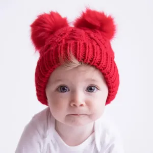Red Fluffer Hat