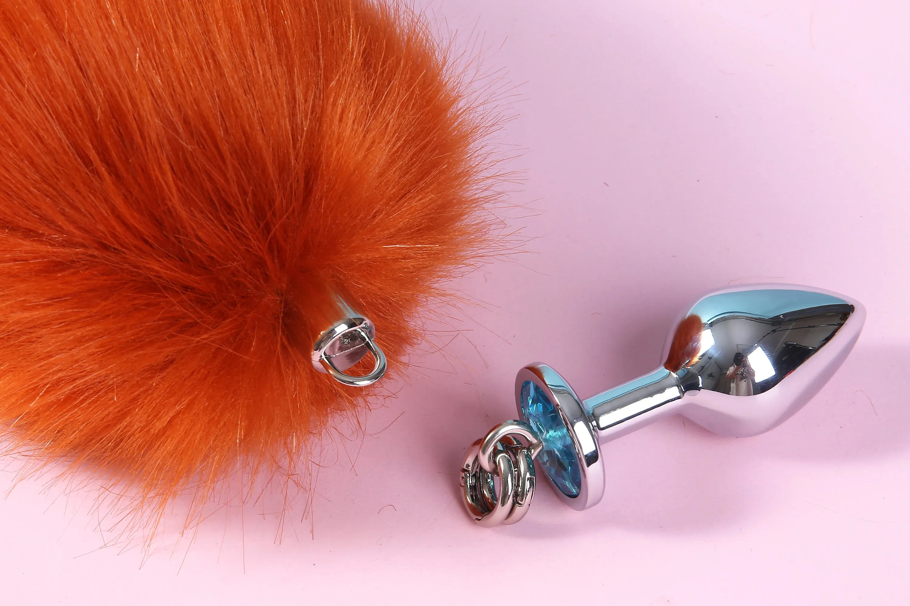 red fox tail plug and ear set fox ear fluffy wolf tail butt plug tail buttplug wolf ear petplay sextoy anal plug tail cat tail plug mature