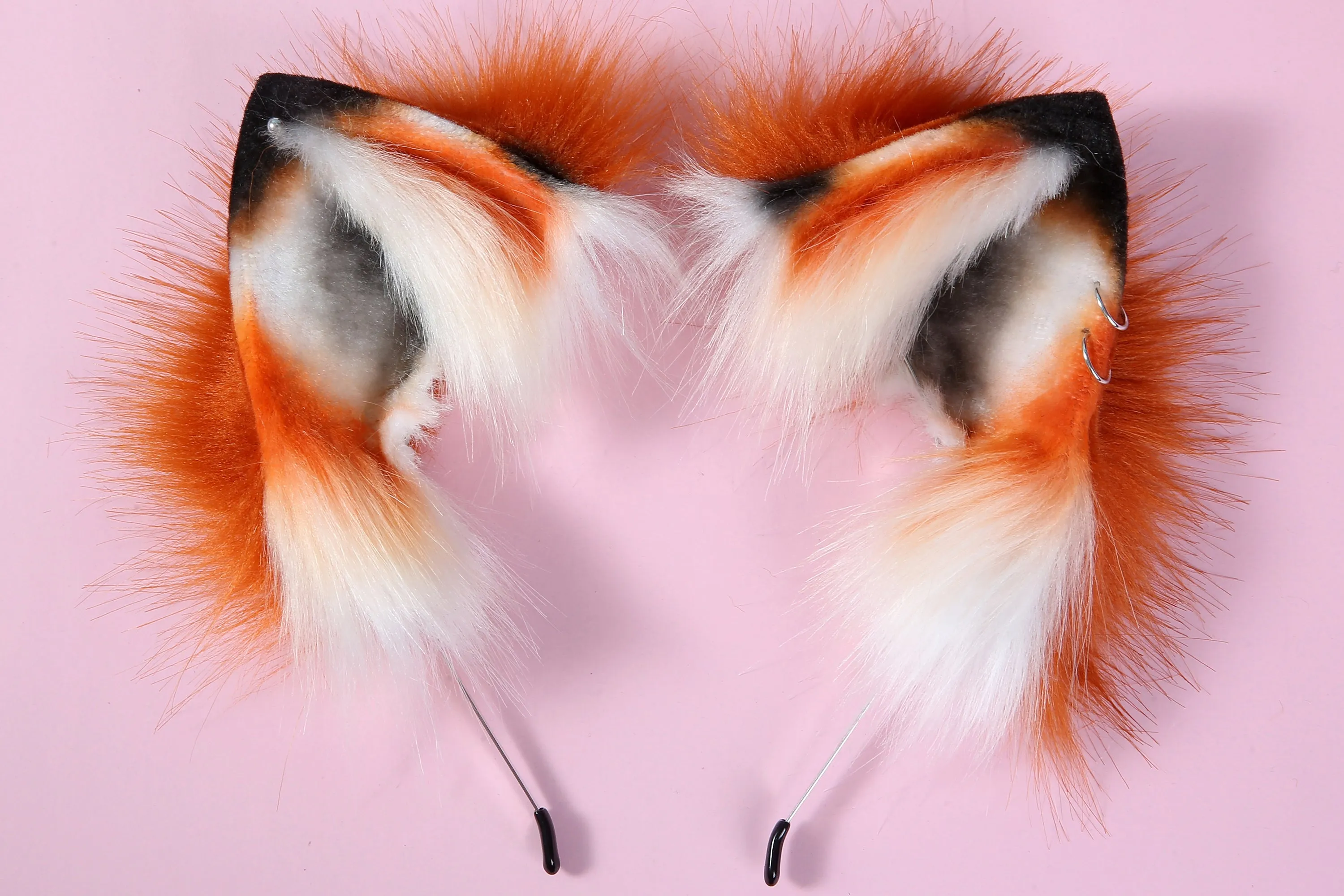red fox tail plug and ear set fox ear fluffy wolf tail butt plug tail buttplug wolf ear petplay sextoy anal plug tail cat tail plug mature