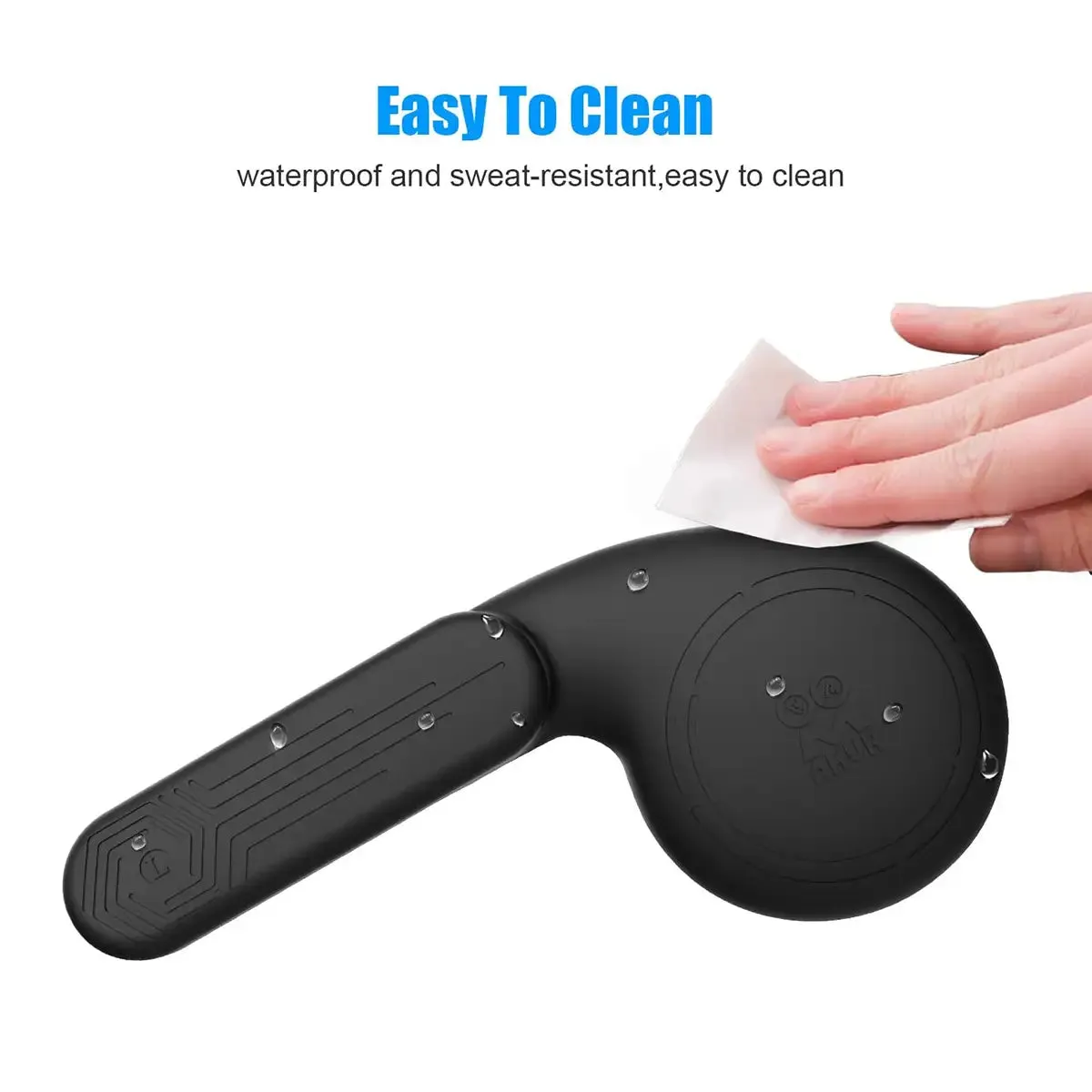 Silicone Ear Muffs - White and Black | for Quest 2