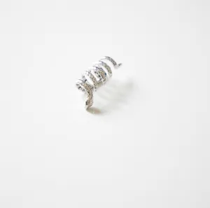Snake cuff Earrings, .925 Sterling Silver Ear Statement Cuff Earring