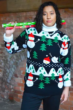 Snowmen Christmas Knit Jumper