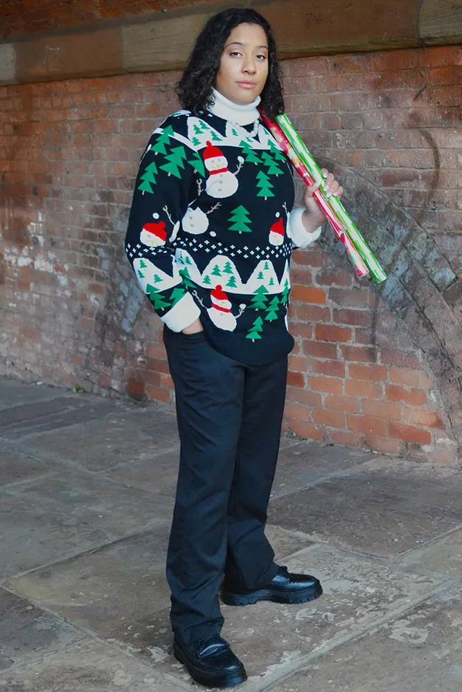 Snowmen Christmas Knit Jumper