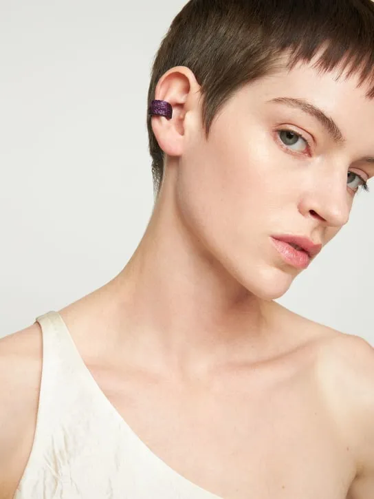 So-le Studio   Luce leather mono ear cuff 