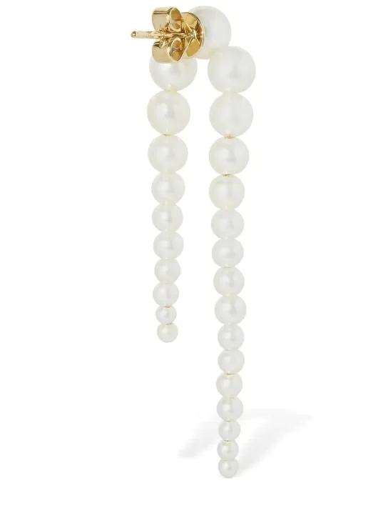 Sophie Bille Brahe   Lx Perle Nuit mono earring 
