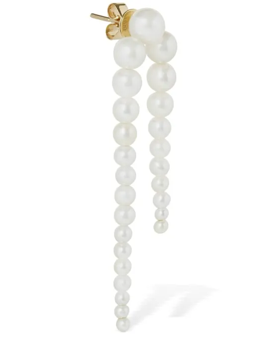 Sophie Bille Brahe   Lx Perle Nuit mono earring 