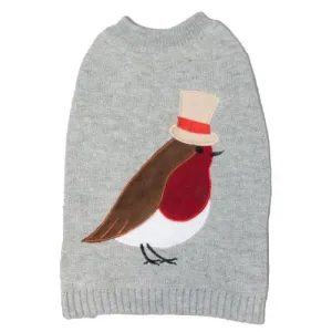 Sotnos | Grey Top Robin | Dog Christmas Jumper