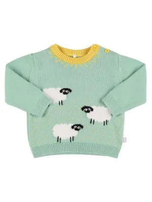 Stella McCartney Kids   Cotton knit sweater w/ intarsia 