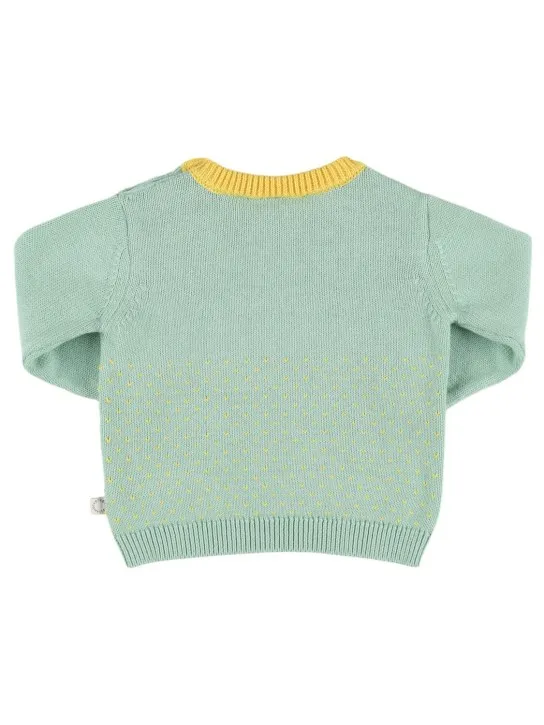 Stella McCartney Kids   Cotton knit sweater w/ intarsia 