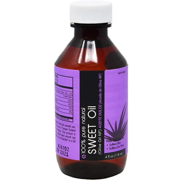 Sweet Oil For Ear Wax Removal, 4 oz