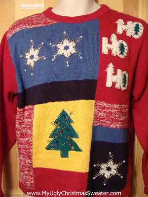 Tacky Ugly Christmas Sweater HoHoHo (f195)