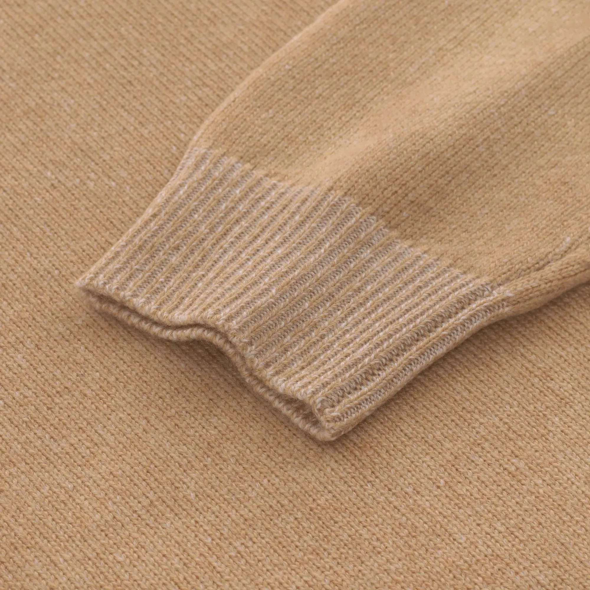 Turtleneck Cashmere Sweater in Sand Brown
