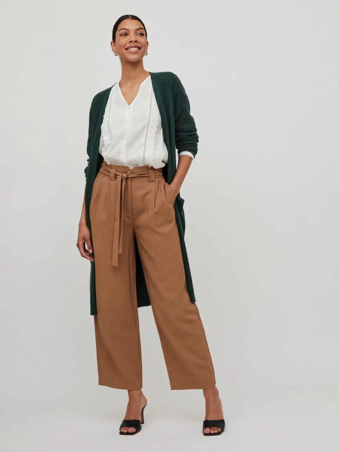 Vila Viril - Lang cardigan