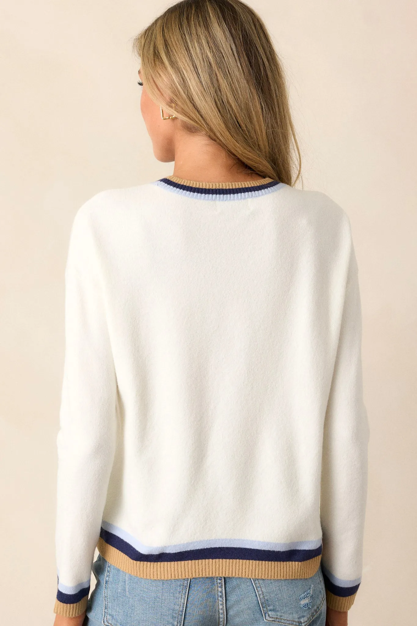 What You're Missing Ivory Long Sleeve Sweater
