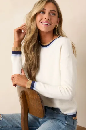 What You're Missing Ivory Long Sleeve Sweater