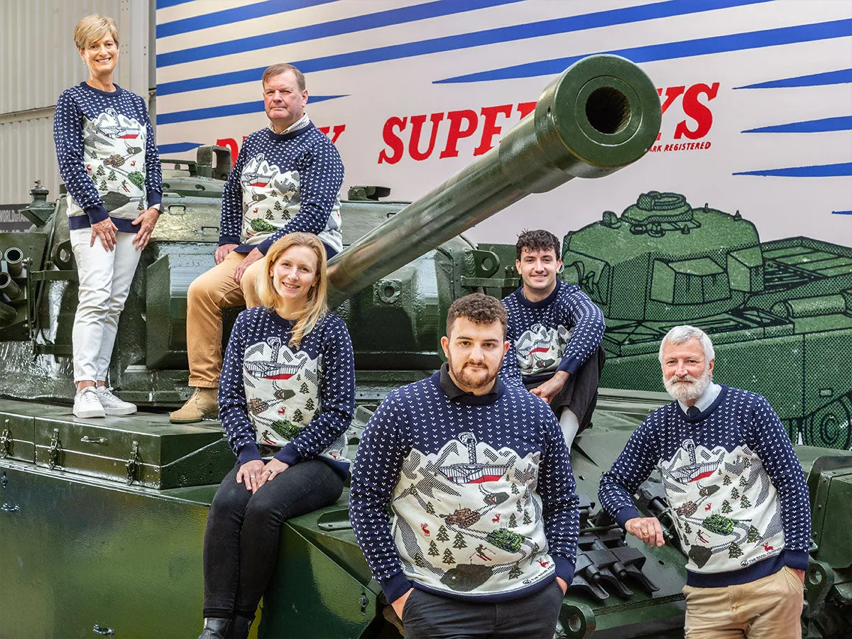 Winter Scene knitted Tank Christmas Jumper